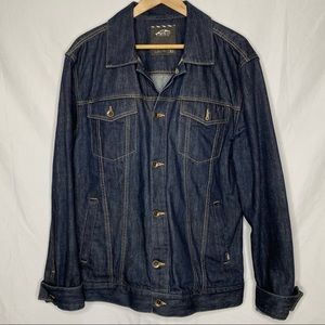 Vans dark blue denim jacket size Extra Large.